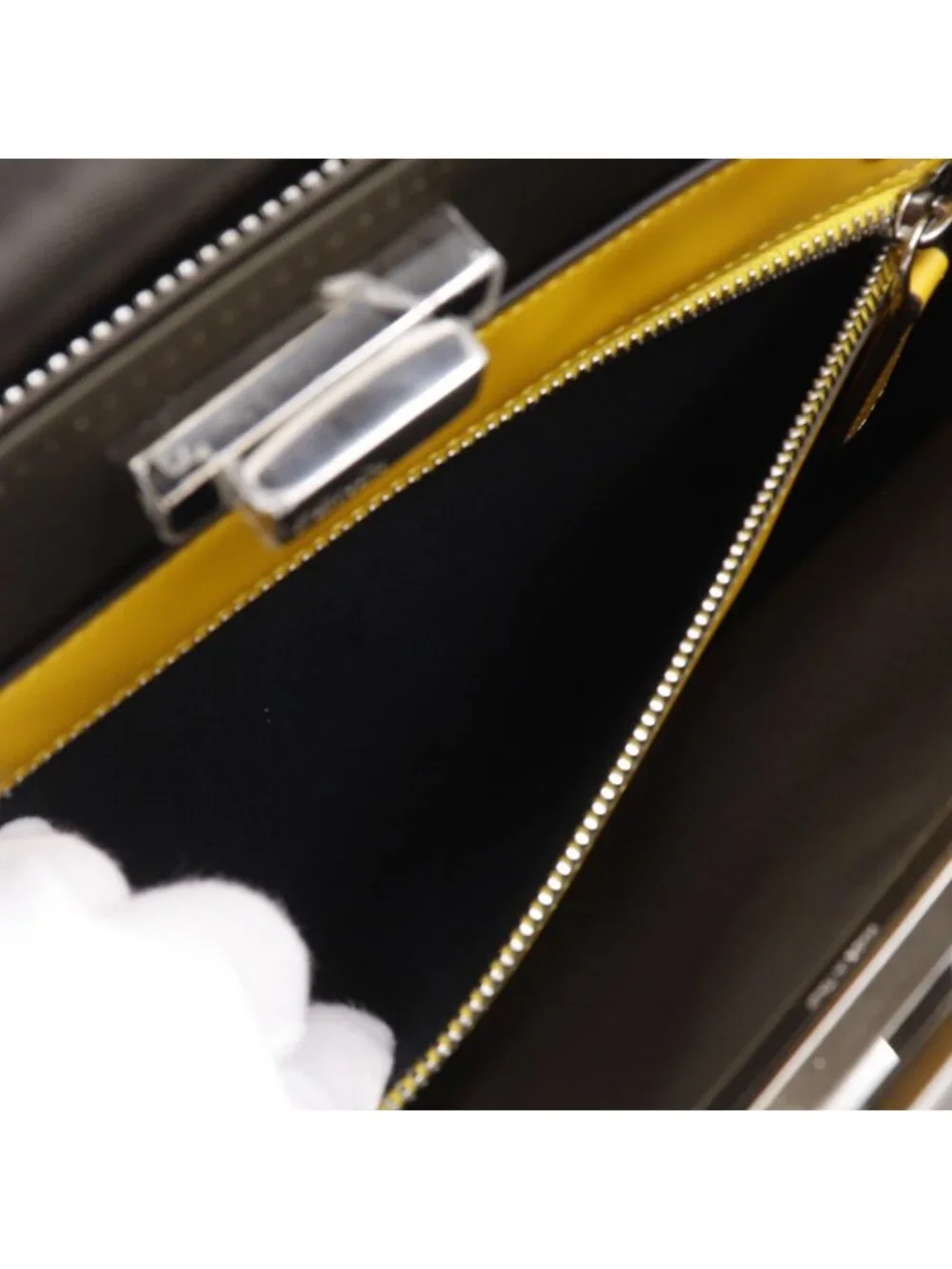 Fendi Peekaboo Ic You 2-Way Shoulder Nylon Brown Business